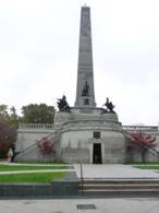 Abraham Lincoln's final resting place in Springfield, Illinois